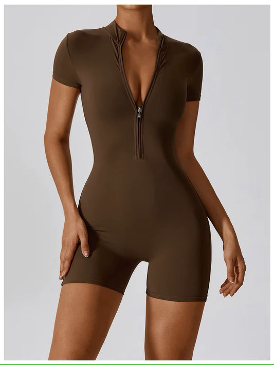 Yoga Jumpsuit Summer Short Sleeve